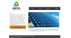 Desktop Screenshot of anyaenergy.com